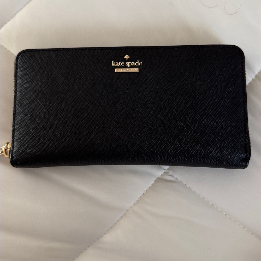 Kate Spade Black Zip-Around Wallet
